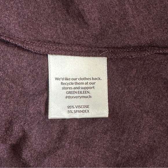 EILEEN FISHER High Back Long Sleeve V-Neck Knee Length Dress - Picture 9 of 10